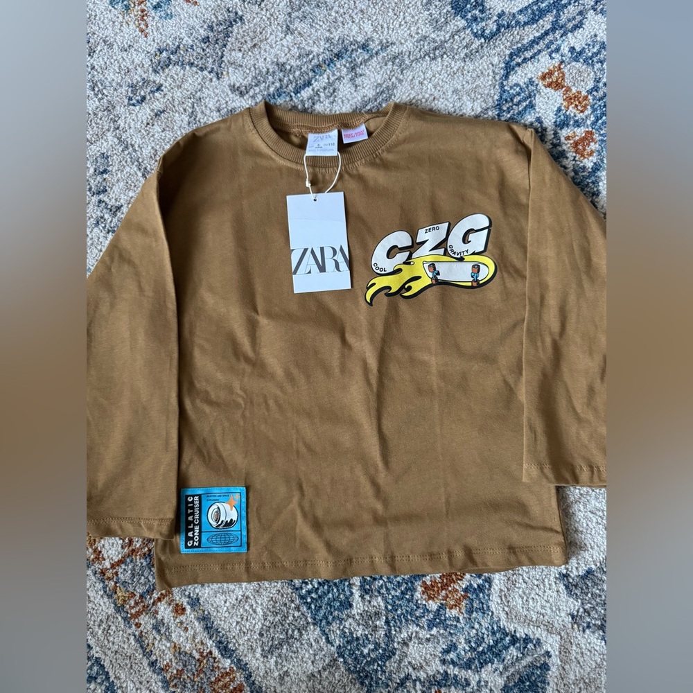 Zara Kids Graphic Long Sleeve Shirt